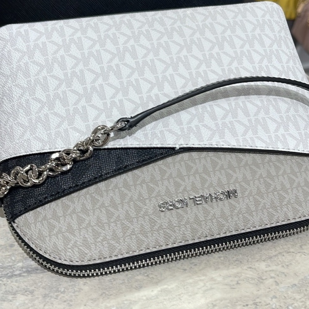 Michael Kors Jet Set Travel Crossbody Bag | Colorblock Signature Logo | NWT - Picture 9 of 9